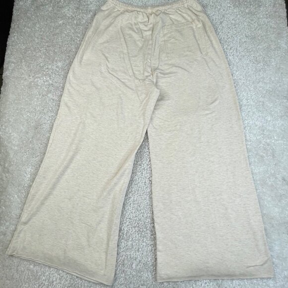 Aerie Offline OTT Fleece Super Wide Leg Pant Cream - Picture 2 of 11